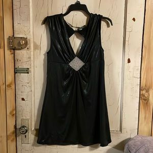 Guess Vintage Liquid shimmer mini dress Large rhinestones